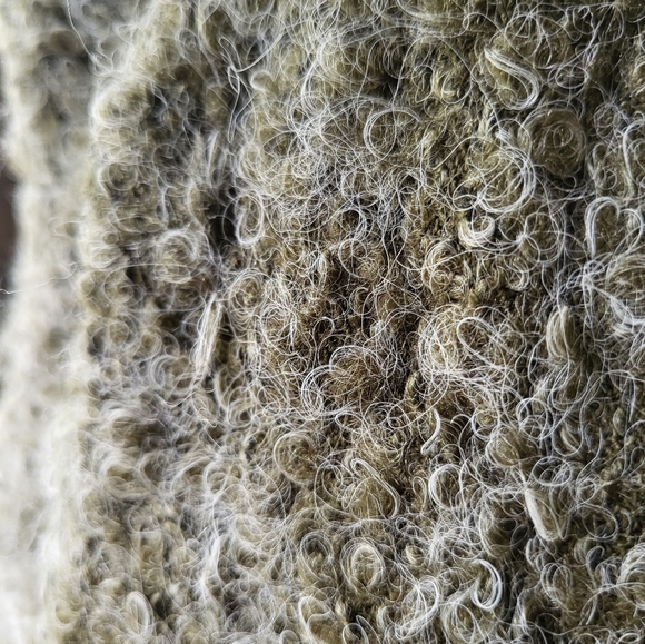 Ryu Taupe/Gray and Black Boucle Knit Snap/Belted Sweater Vest (Size M) - Picture 13 of 16